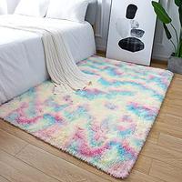 Gambar Zareas Soft Rainbow Area Rugs for Girls Bedroom Decor-4x5.9 Feet dari Home and Kitchen USA undefined 3 Tokopedia