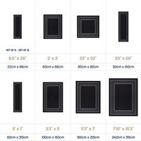 Gambar Beverly Rug Modern Bordered 5X7 Area Rug - Black dari Home and Kitchen USA undefined 2 Tokopedia
