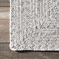 Gambar nuLOOM Wynn Braided Indoor/Outdoor Area Rug, 4 Round, Ivory dari Home and Kitchen USA undefined 4 Tokopedia