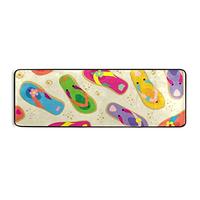 Gambar Summer Flip Flop Beach Area Rug Floor Runner Non Slip - 72' X 24' dari Home and Kitchen USA undefined 2 Tokopedia