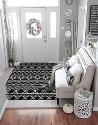 Gambar Morebes Black Moroccan Area Rug 3x5 dari Home and Kitchen USA undefined 1 Tokopedia