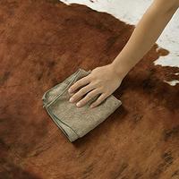 Gambar Wondo Cow Print Rug for Bedroom Living Room, Brown 4.6x5.2 ft dari Home and Kitchen USA undefined 4 Tokopedia
