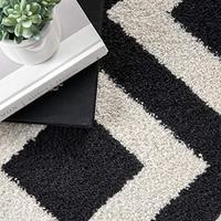 Gambar nuLOOM Zadie Geometric Runner Rug, 2 x 6, Black dari Home and Kitchen USA undefined 4 Tokopedia