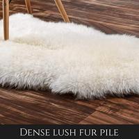 Gambar Super Area Rugs Genuine New Zealand Fluffy-Large 2 x 3 Single Pelt dari Home and Kitchen USA undefined 5 Tokopedia