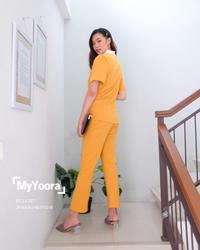 Gambar [MyYoora] Bella Set Setelan Pakaian Wanita JP344 - Black dari MyYoora Shop undefined 3 Tokopedia
