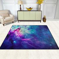 Gambar ALAZA Universe Galaxy Nebula Space Non Slip Area Rug 5 x 7 dari Home and Kitchen USA undefined 3 Tokopedia