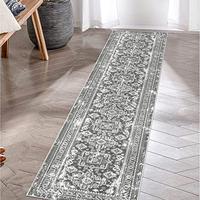 Gambar Pauwer Vintage Runner Rug, Non Slip Kitchen Area Rug(Grey, 1.7x7 Ft) dari Home and Kitchen USA undefined 5 Tokopedia