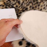 Gambar Leopard Print Rug, 3.3 Wx3.1 L Feet Cute Faux Cheetah Cowhide dari Home and Kitchen USA undefined 1 Tokopedia