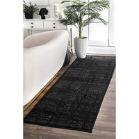 Gambar nuLOOM Arlena Vintage Runner Rug, 2 6' x 6, Black dari Home and Kitchen USA undefined 3 Tokopedia