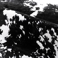 Gambar Terrug Cow Print Rug Black 4.6X 5.2 Feet Faux Cow Hide Rug dari Home and Kitchen USA undefined 3 Tokopedia