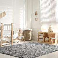 Gambar Signature Loom Fluffy Shaggy Area Rug 8x10Soft Fuzzy-Grey dari Home and Kitchen USA undefined 1 Tokopedia