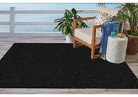 Gambar Ambiant Indoor Outdoor Commercial Area Rugs Black - 8 x 10 Oval dari Home and Kitchen USA undefined 5 Tokopedia