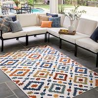 Gambar nuLOOM Labyrinth Transitional Indoor/Outdoor Area Rug, 6 7' x 9, Multi dari Home and Kitchen USA undefined 5 Tokopedia