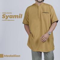Gambar Baju Kemko Kemeja Koko Pria Lengan Pendek Model Syamil Qomishu - Medallion, M dari Gudang Salman Official undefined 4 Tokopedia