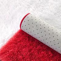 Gambar Sovolibee Ultra Soft Fluffy Area Rugs - 3x5 Feet Red dari Home and Kitchen USA undefined 2 Tokopedia