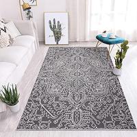 Gambar LINROMIA Machine Washable Rugs 3 x 5 (Grey / Beige) dari Home and Kitchen USA undefined 4 Tokopedia
