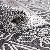 Gambar LINROMIA Machine Washable Rugs 3 x 5 (Grey / Beige) dari Home and Kitchen USA undefined 5 Tokopedia