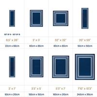 Gambar Beverly Rug Modern Bordered 8X10 Area Rug-Navy dari Home and Kitchen USA undefined 1 Tokopedia