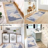 Gambar HiiARug Boho Rug Tufted Boho Bathroom Rugs Set of 2(2x3+2x43', Blue) dari Home and Kitchen USA undefined 4 Tokopedia