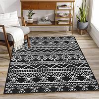 Gambar Morebes Black Moroccan Area Rug 3x5 dari Home and Kitchen USA undefined 2 Tokopedia