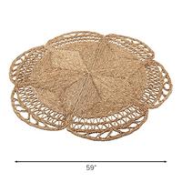 Gambar Artera Handmade Star-Shaped Woven Seagrass Rugs, 5 Round dari Home and Kitchen USA undefined 2 Tokopedia