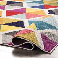 Gambar nuLOOM Maris Triangles Area Rug, 6 ft 7 in x 9 ft, Multi dari Home and Kitchen USA undefined 5 Tokopedia