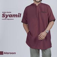Gambar Baju Kemko Kemeja Koko Pria Lengan Pendek Model Syamil Qomishu - Medallion, M dari Gudang Salman Official undefined 3 Tokopedia