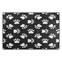 Gambar WOZO Cat Dog Paw Print Area Rug Rugs Non-Slip Floor Mat dari Home and Kitchen USA undefined 3 Tokopedia