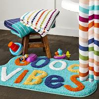 Gambar SKL Home by Saturday Knight Ltd. Good Vibes Rug,Teal dari Home and Kitchen USA undefined 5 Tokopedia