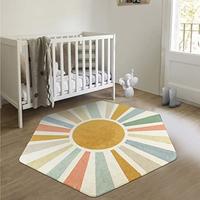Gambar STARUIA Hexagon Sun Boho Rug for Entryway, dari Home and Kitchen USA undefined 4 Tokopedia