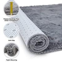 Gambar Signature Loom Fluffy Shaggy Area Rug 8x10Soft Fuzzy-Grey dari Home and Kitchen USA undefined 4 Tokopedia