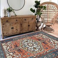 Gambar Xinlife Vintage Rug 1.6x2.6 Traditional Persian(Persian Formal) dari Home and Kitchen USA undefined 5 Tokopedia