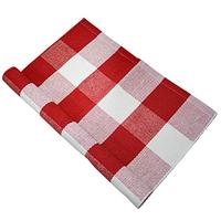 Gambar USTIDE Buffalo Check Cotton Rug Red and White Plaid Rug Runner dari Home and Kitchen USA undefined 1 Tokopedia