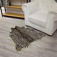 Gambar Leopard Print Rug, 3.3 Wx3.1 L Feet Cute Faux Cheetah Cowhide dari Home and Kitchen USA undefined 3 Tokopedia