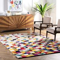 Gambar nuLOOM Triangle Geometric Area Rug, 5 x 8, Multi dari Home and Kitchen USA undefined 5 Tokopedia