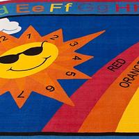 Gambar KidCarpet.com Skys The Limit Classroom Rug, 76' x 12 Oval dari Home and Kitchen USA undefined 2 Tokopedia