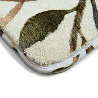 Gambar RoomTalks Green Leaf Print 2x3 Area Rug - Faux Wool Non-Slip dari Home and Kitchen USA undefined 3 Tokopedia