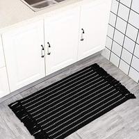 Gambar Black Small Boho Rug, Boho Bathroom Rug, Patterned Bath Mat dari Home and Kitchen USA undefined 1 Tokopedia
