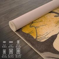 Gambar CAMILSON Solana Modern Floral 53' x 7 Area Rugs(Yellow Brown) dari Home and Kitchen USA undefined 4 Tokopedia