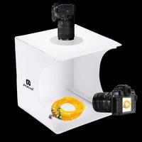 Gambar PULUZ Photo Studio Mini Softbox Ring Light with 6 Backdrop - 20 x 20cm, Putih dari Autonet undefined 5 Tokopedia