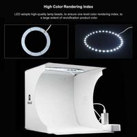 Gambar PULUZ Photo Studio Mini Softbox Ring Light with 6 Backdrop - 20 x 20cm, Putih dari Autonet undefined 2 Tokopedia