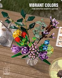 Gambar Nifeliz Beautiful Flowers Bouquet Building Set(999 Pieces) dari Home and Kitchen USA undefined 5 Tokopedia