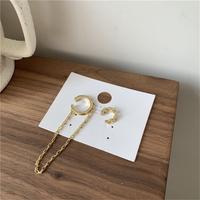 Gambar XIJING Fashion Asymmetrical Temperament Tassel Earrings Korea Simple dari mutual stores undefined 2 Tokopedia