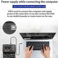Gambar Doublebuy 48V Power Stereo Sound Board Sound Card Compact Mixer DJ dari mutual stores undefined 2 Tokopedia