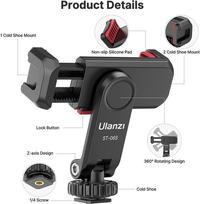 Gambar ULANZI ST-06S Holder Smartphone HP Z-Axis 360 with 2 Cold Shoe Vlog dari hop market undefined 4 Tokopedia