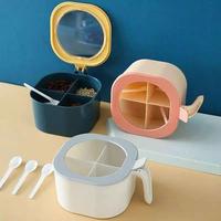 Gambar Tempat Bumbu Set 4 In 1 Kotak Penyimpanan Garam Gula Bubuk Dapur - Biru dari CV Berkah Jaya Import undefined 1 Tokopedia