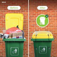 Gambar Trash Can Lid Black LockMetal Outdoor Trash Can Strap Lock-2-Pack dari Home and Kitchen USA undefined 5 Tokopedia