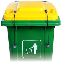 Gambar Trash Can Lid Black LockMetal Outdoor Trash Can Strap Lock-2-Pack dari Home and Kitchen USA undefined 4 Tokopedia