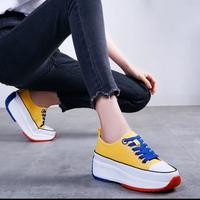Gambar Sepatu Wanita Wedges Tinggi Korea Import Vietnam dari sneakers jakarta mall undefined 1 Tokopedia