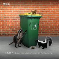 Gambar Trash Can Lid Black LockMetal Outdoor Trash Can Strap Lock-2-Pack dari Home and Kitchen USA undefined 3 Tokopedia